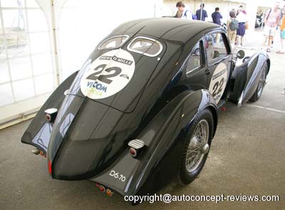 Delage D6 70 One off Coupe by Figoni fourth overall at Le Mans 24 Hours 1937